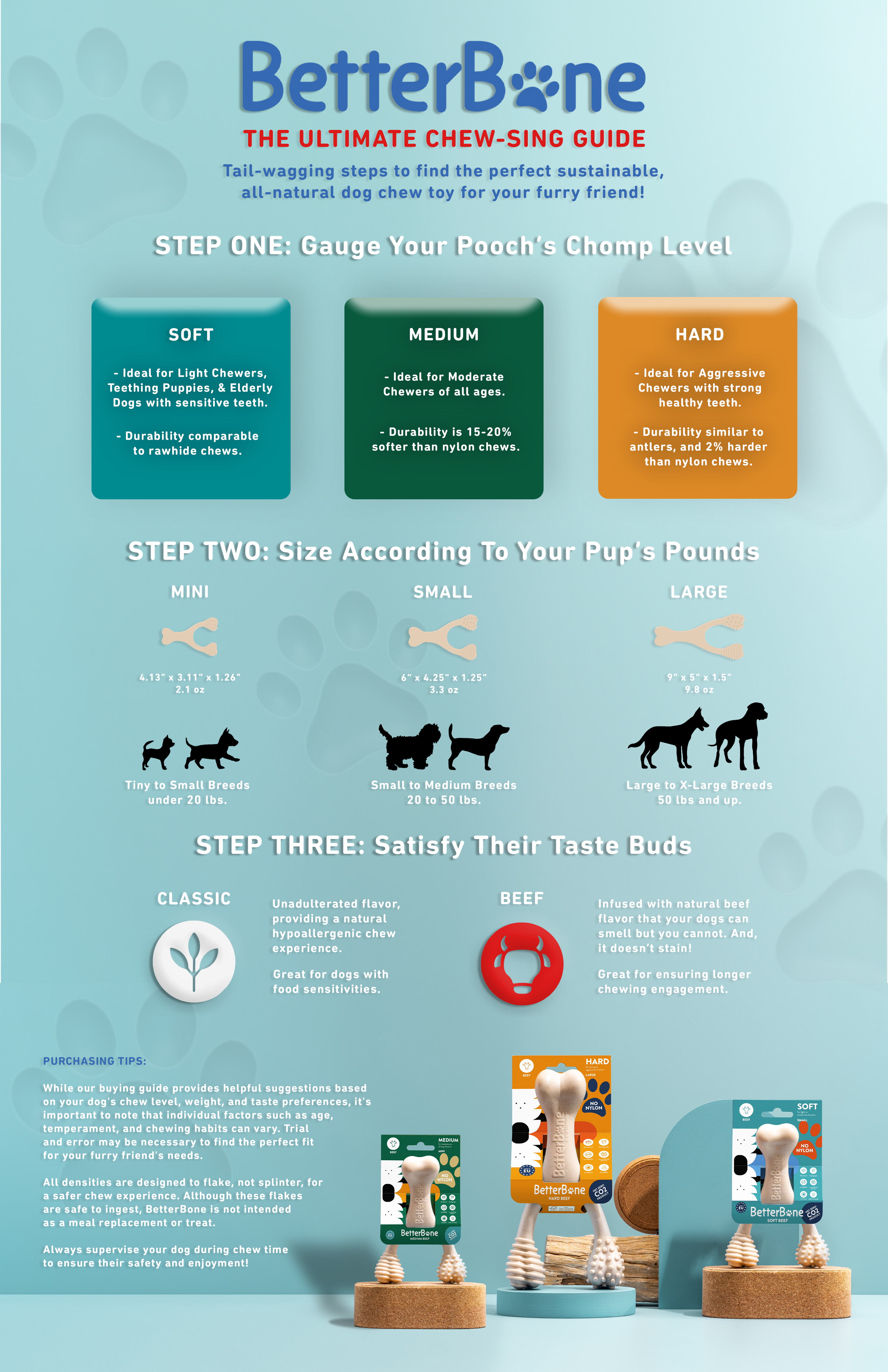 BetterBone MODERATE Durability CHEW TOY: Perfect Chew for Everyday Chewers | Naturally Derived Ingredients, Eco-Friendly, Non-Toxic